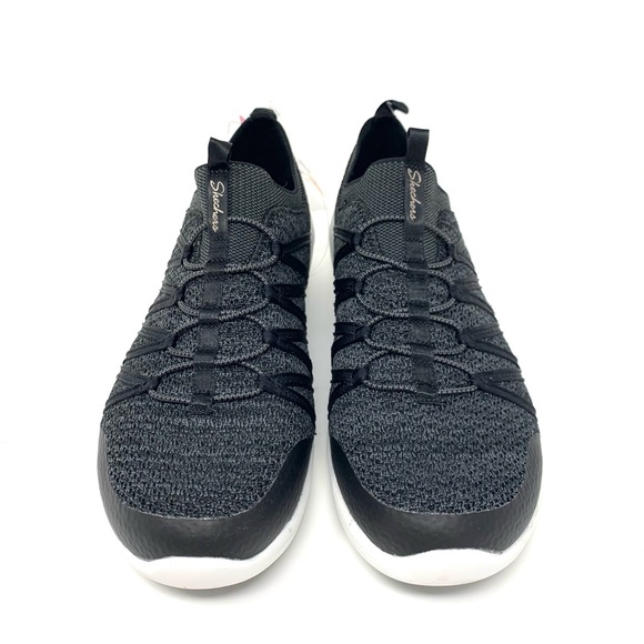 Skechers Cooled Dry Foam Black Shoes - Picture 3 of 5